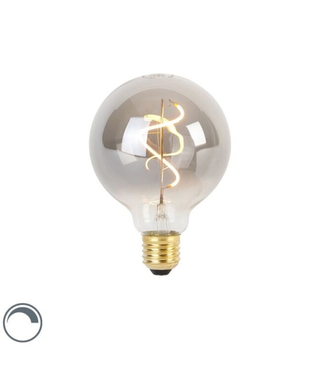 LUEDD LED dimbaar Spiraal filament | Smoke | E27 | 4w | 220lm | 2100k