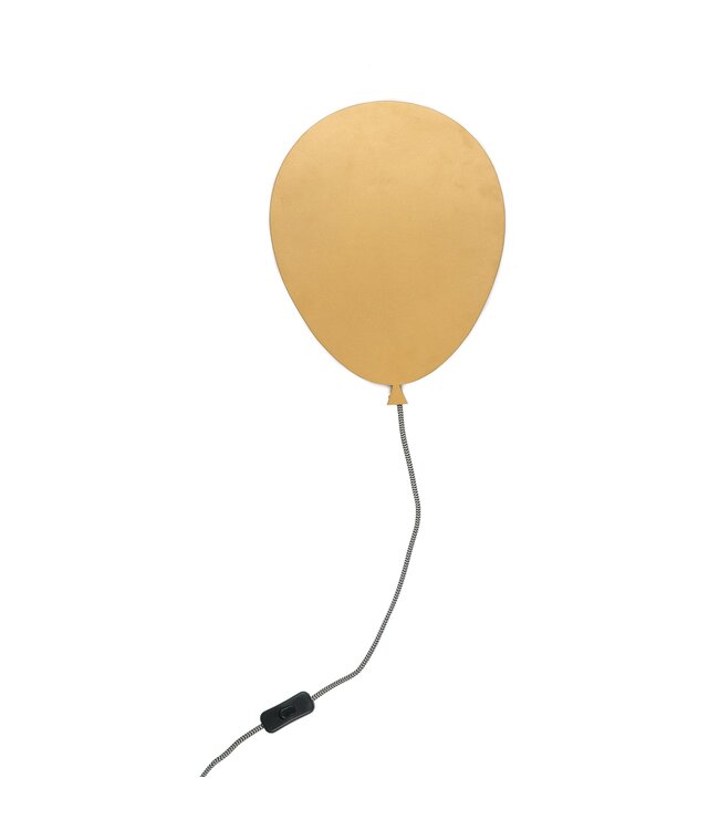 KidsDepot Wandlamp Barba Ballon | Goud | LED-line | B27xH35 cm
