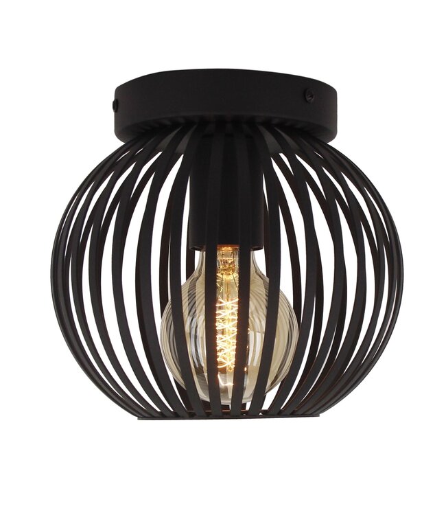 Chericoni Curvato Black Plafondlamp | Ø 20cm