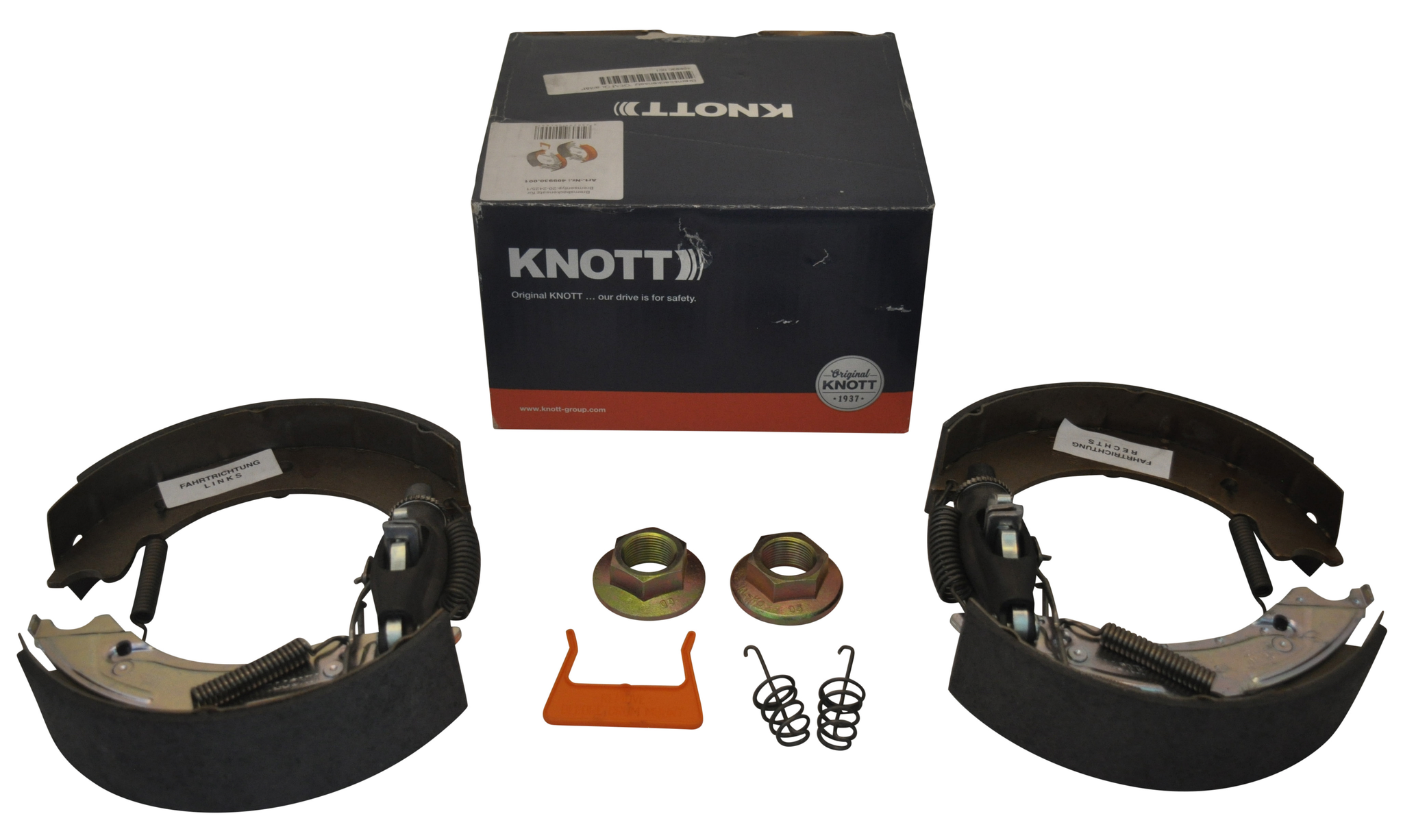 Garnitures de frein KNOTT 200x50 - kit avec mâchoires de frein