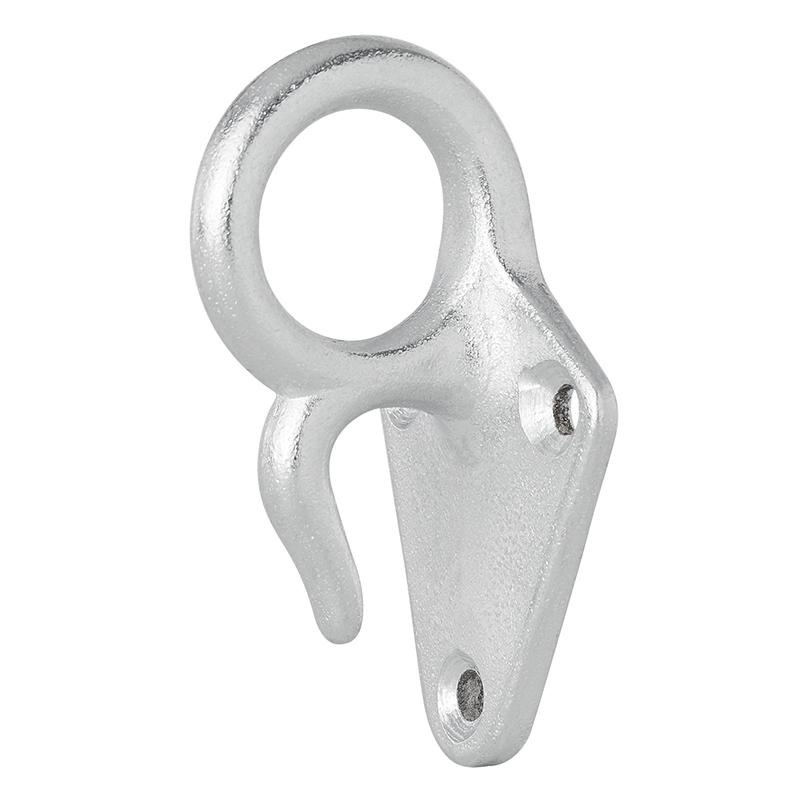 Rope hook Metal 73x42 mm - 5 pieces - packed in blister 