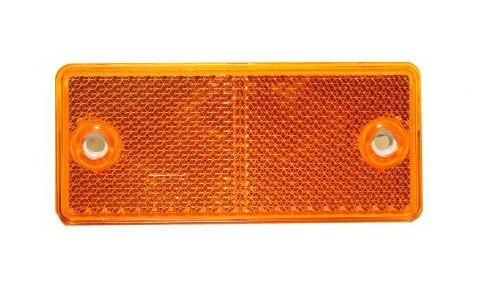 Catadioptre autocollant orange pour remorques 90 x 40 mm
