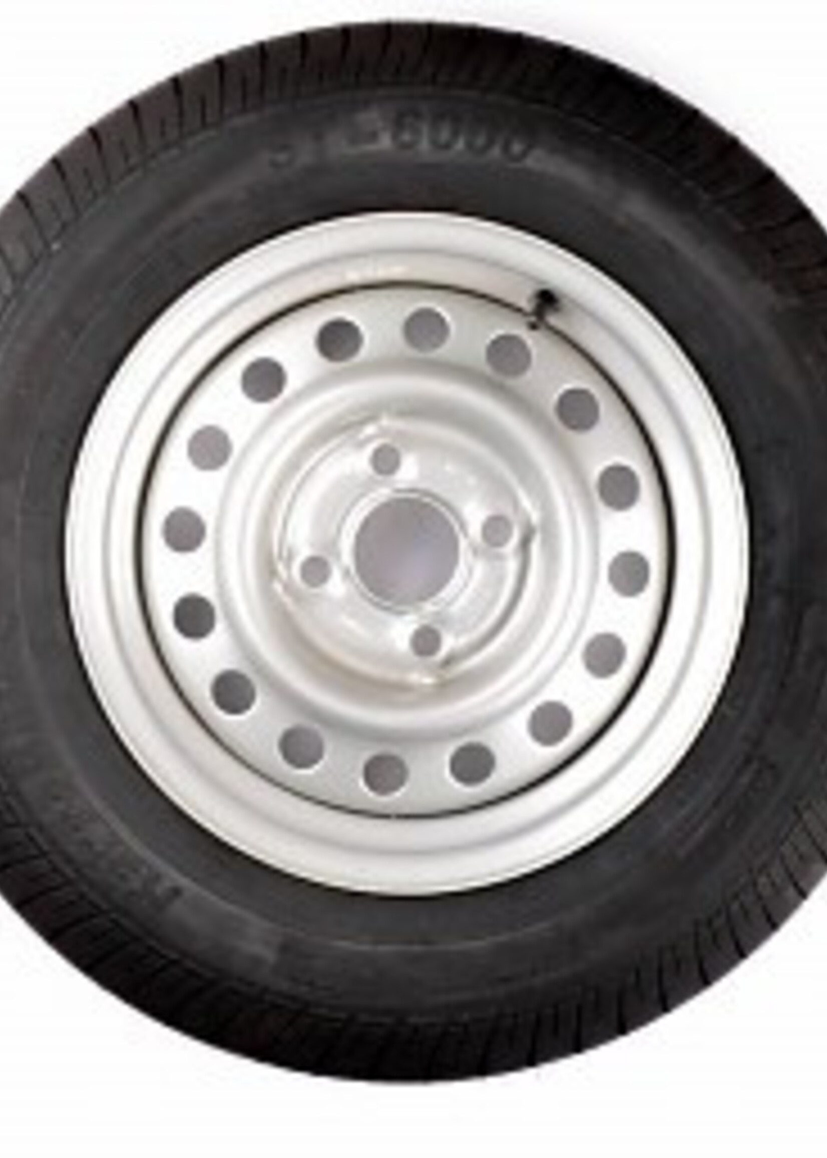 Kargotrail Roue complète 145R13 pneu + jante (cercle de trous 4x130, moyeu 85) 437kg Diamètre du moyeu: 85 mm
