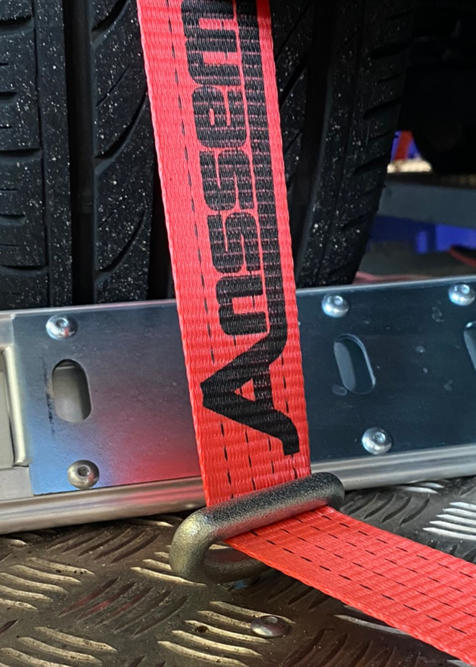 Anssems Jeu complet de sangles d'arrimage pour Transport en voiture - rouge - adaptable sur Anssems AMT / MSX