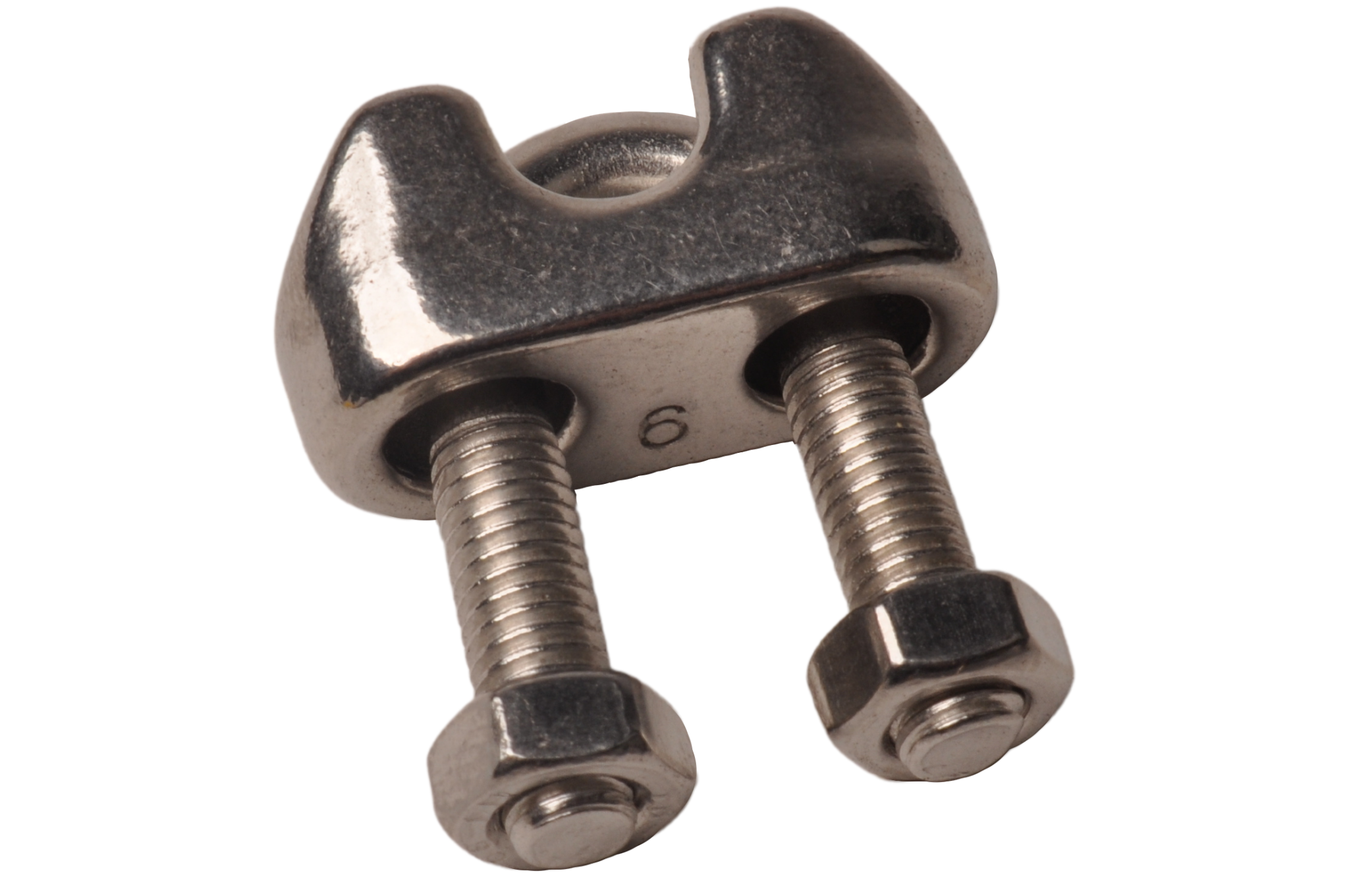 Stainless steel clamp for steel wire (6 mm)