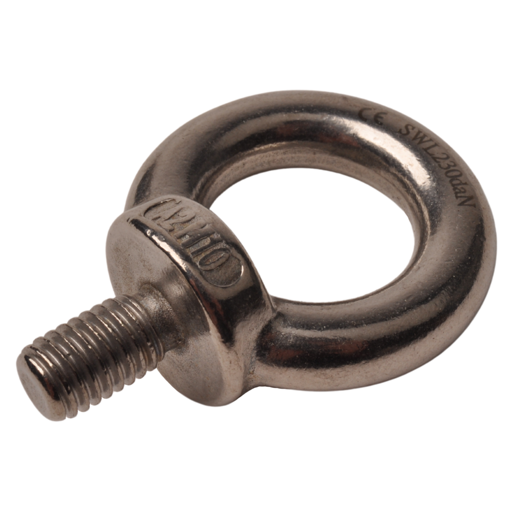 Eye bolt M10 stainless steel 304 eye opening 25 mm and diameter 11 mm