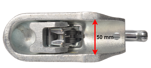 Attelage à boule KNOTT K14 A jusqu'à 1400 kg Ø 50 mm pour remorque