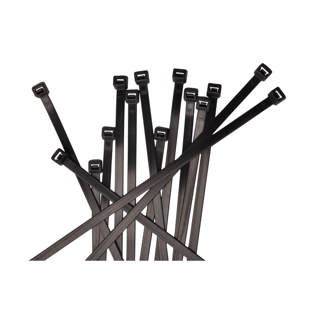 Lot De 100 Attaches Câble Auto-bloquantes Noires 100 Mm - Nylon Durable Pour Rangement Câbles