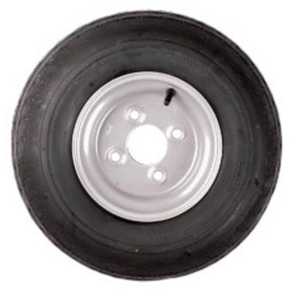 Roue Complète 8 Pouces - Pneu 4.80/4.00-8 Avec Jante - Parfait Pour Remorques Et Petits Véhicules