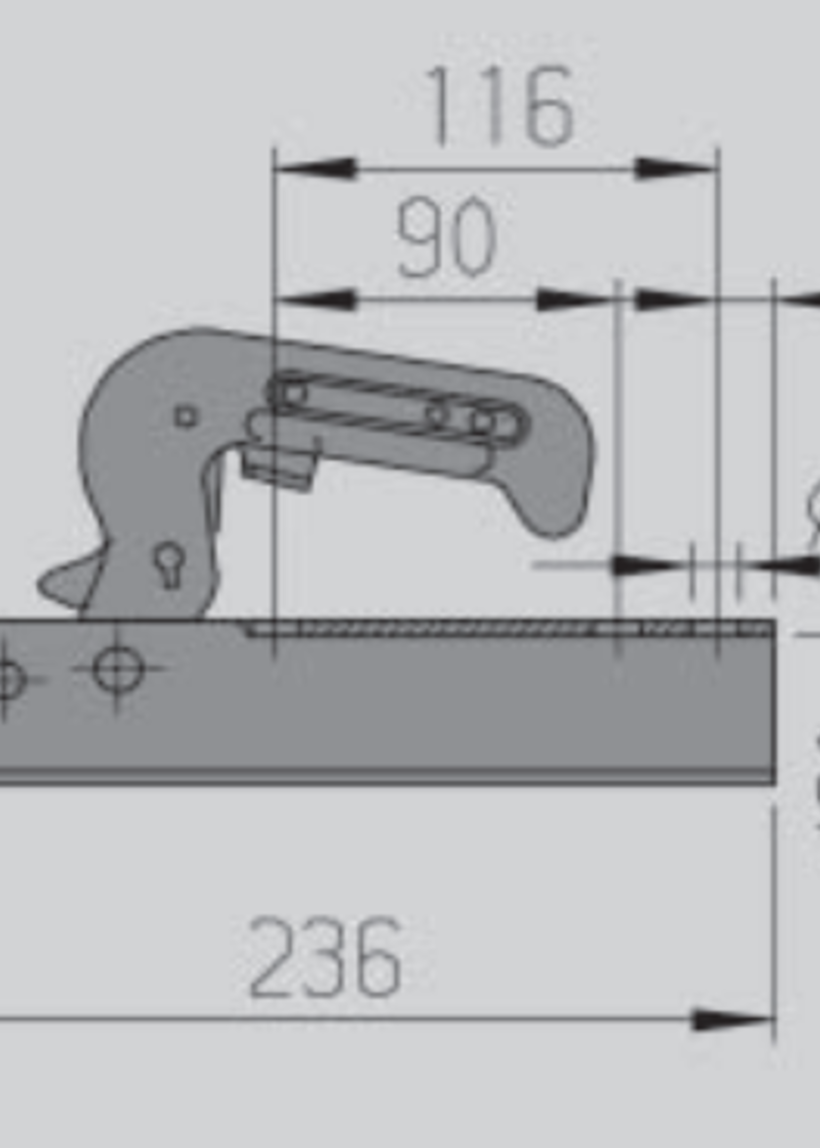 AL-KO AL-KO AK7-B - rond 60 mm - 750 kg - Têtes d'attelage non freinées
