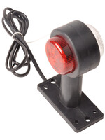 Cantonal Feu de gabarit rouge/blanc LED 12-24v