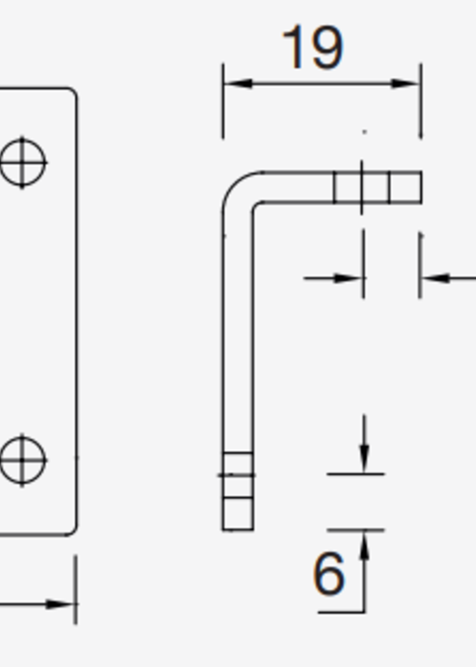 Aspock Aspöck Flexipoint support 90°/rectangulaire