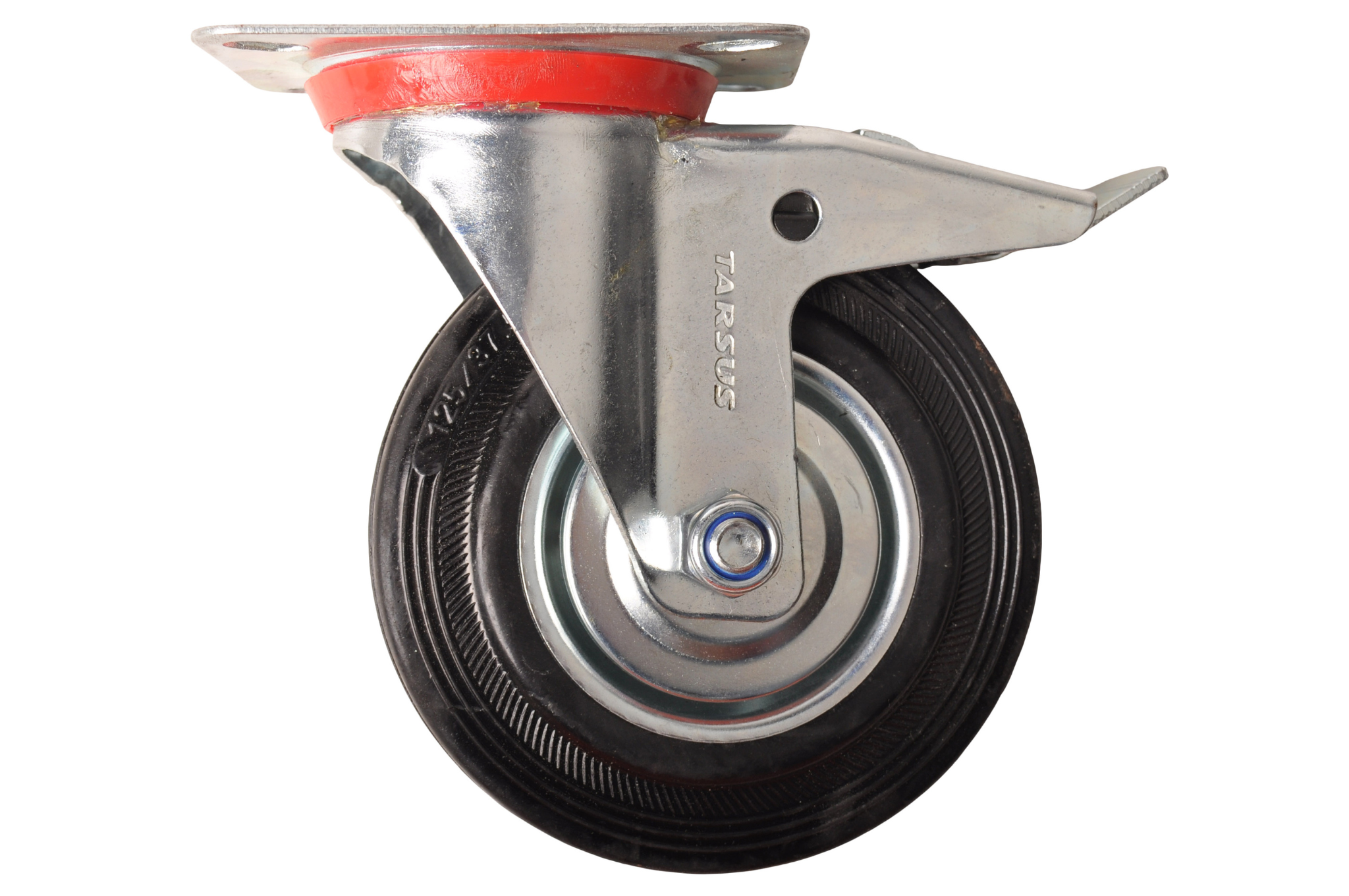 Roulette pivotante + frein - 100 kg - hauteur totale : 150 mm -  Trailergigant