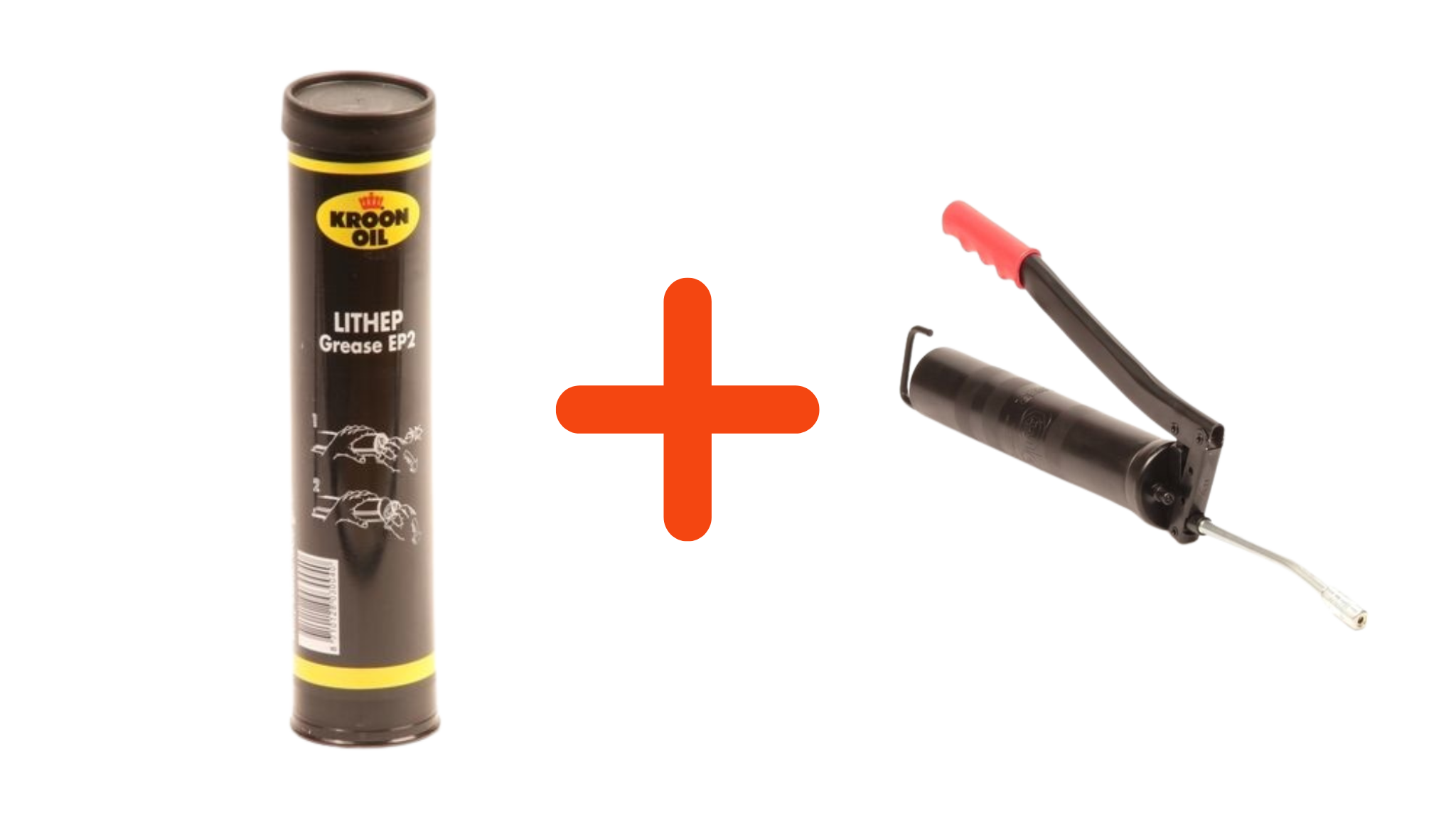 Grease gun with 1 grease cartridge