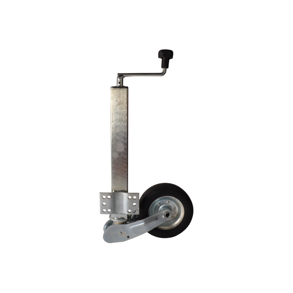 Jockey wheel 60mm tube with large mounting plate.