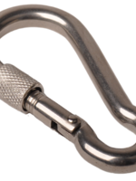 Cantonal Mousqueton inox 80x12 mm - oeillet 12 mm