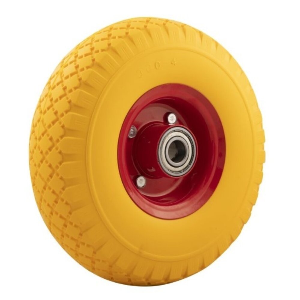 Roues Pleines Pour Diable 260mm - Caoutchouc Anti-crevaison - Charge 150kg - Trou D'essieu 16mm