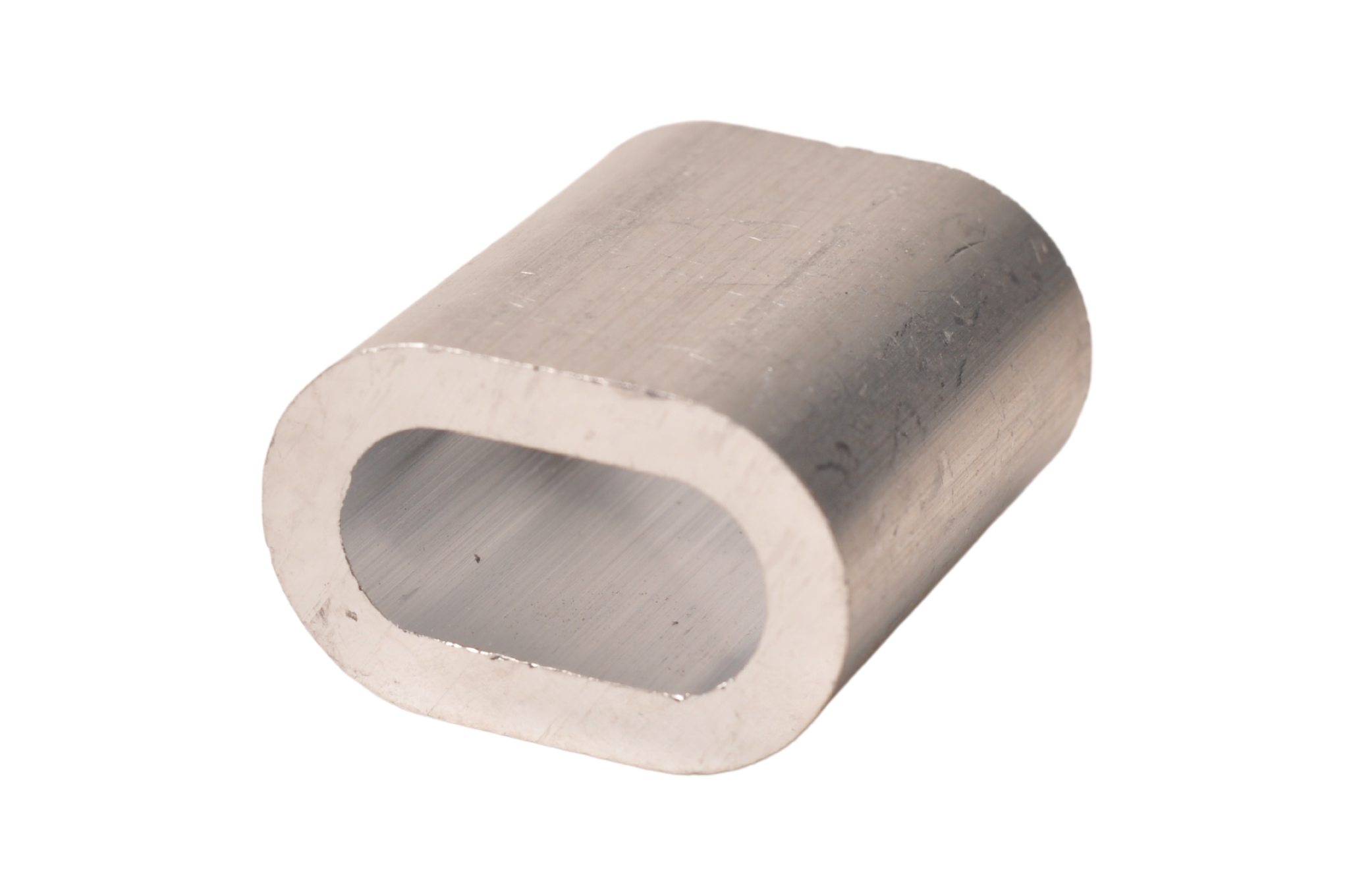 Aluminium clamping sleeve for 8 mm steel wire