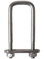 Cantonal Boulon en U / anneau d'attelage M10 120x43 mm