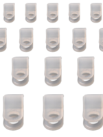 Cantonal support de câble (diamètre intérieur de 6,4 mm) pour fixer le câble d'éclairage - 20 pièce