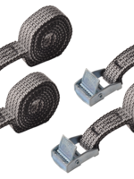 Cantonal Set de 4 sangles d'arrimage grises 80x1,6 cm (150 kg)
