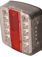 Cantonal Feu arrière LED 4 fonctions 105x98x35 mm