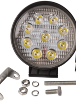 Cantonal Phare de travail à LED 12/36V 9x3W LEDS avec kit de montage