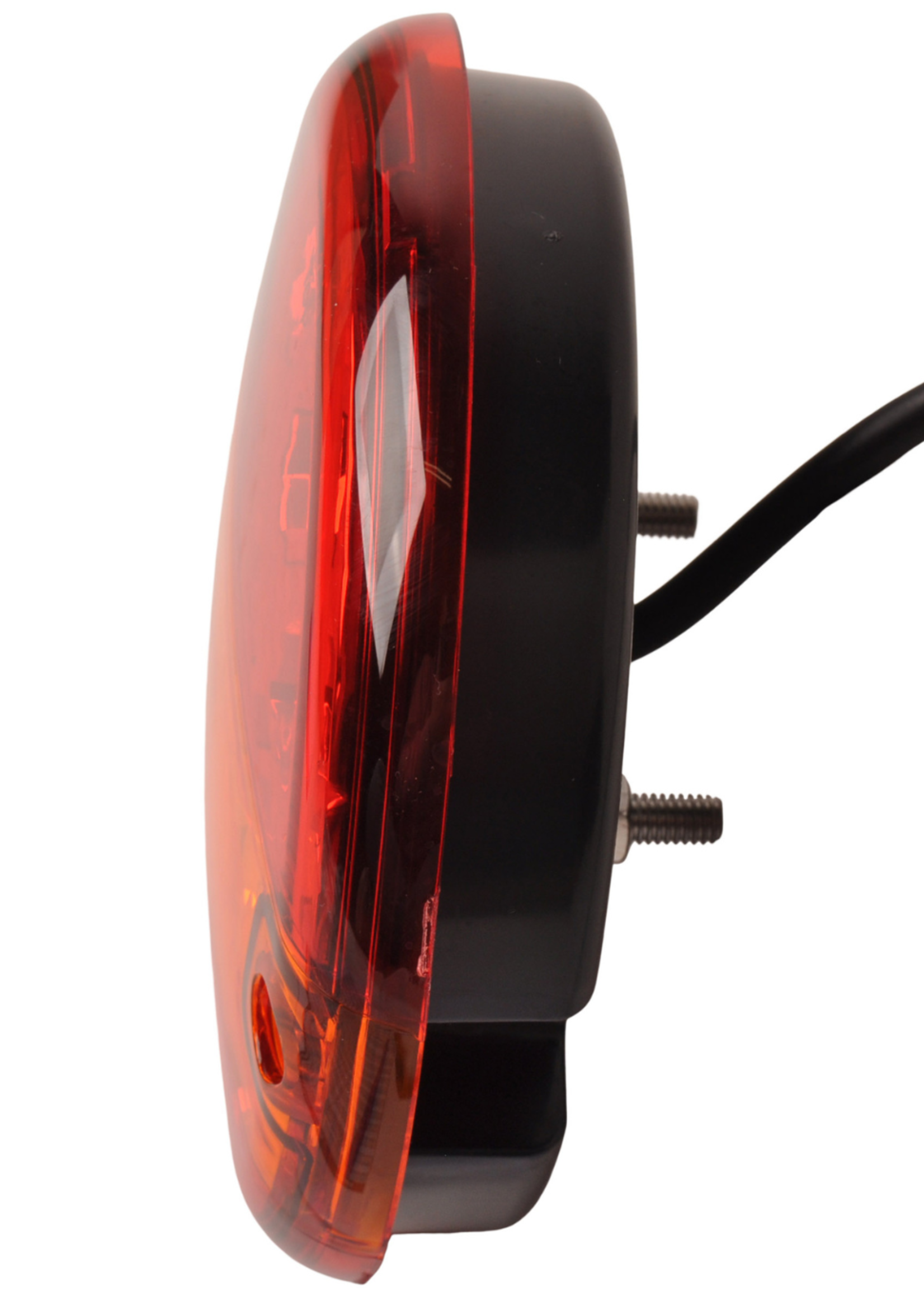 Cantonal Feu arrière  LED rond et plat 140x35 mm - câble détaché