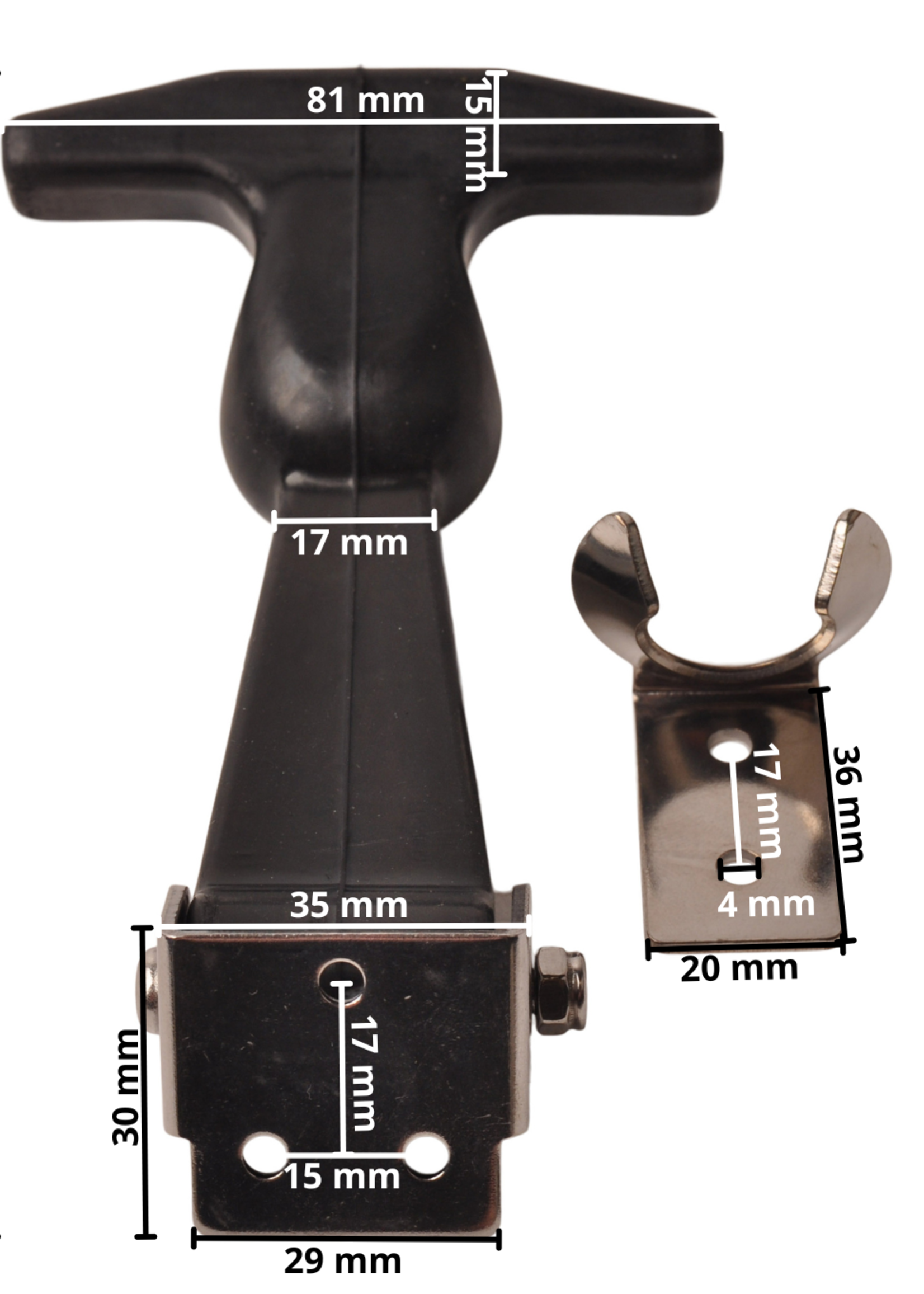 Cantonal Capuchons en caoutchouc avec contrepartie - 12 cm de longueur