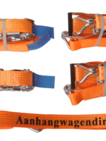 Cantonal 4x Sangles d'arrimage 800x5 cm - (5000 kg) - orange