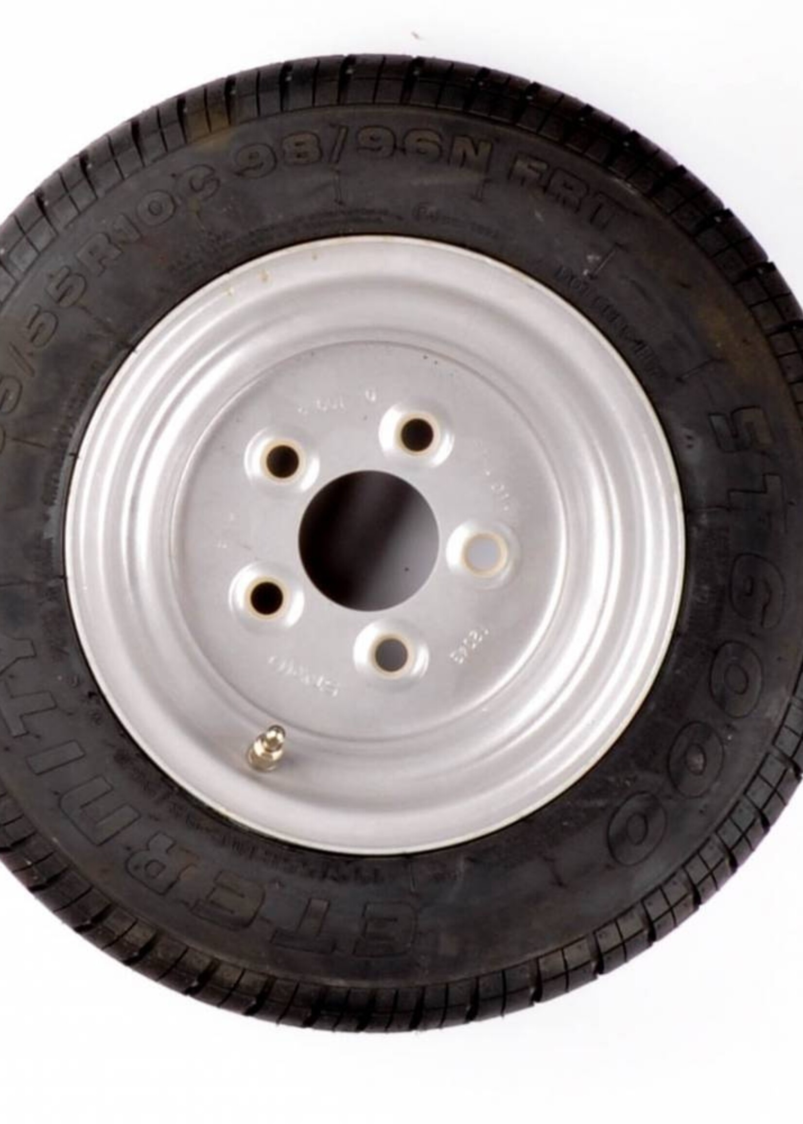 Kargotrail Roue complète 10 pouces - 195/55R10C pneu + jante - ET+25- Mercedes cercle de trous : 5x112 - 750 kg - 10 PR - diamètre du moyeu:  67 mm