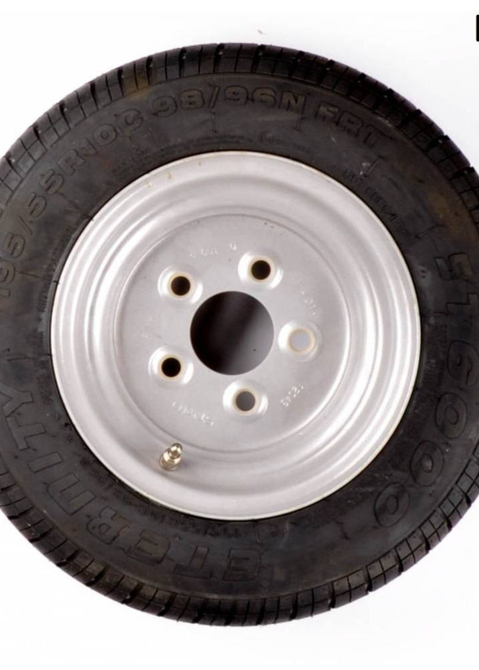 Kargotrail Roue complète 10 pouces - 195/55R10C pneu + jante - ET+25- Mercedes cercle de trous : 5x112 - 750 kg - 10 PR - diamètre du moyeu:  67 mm