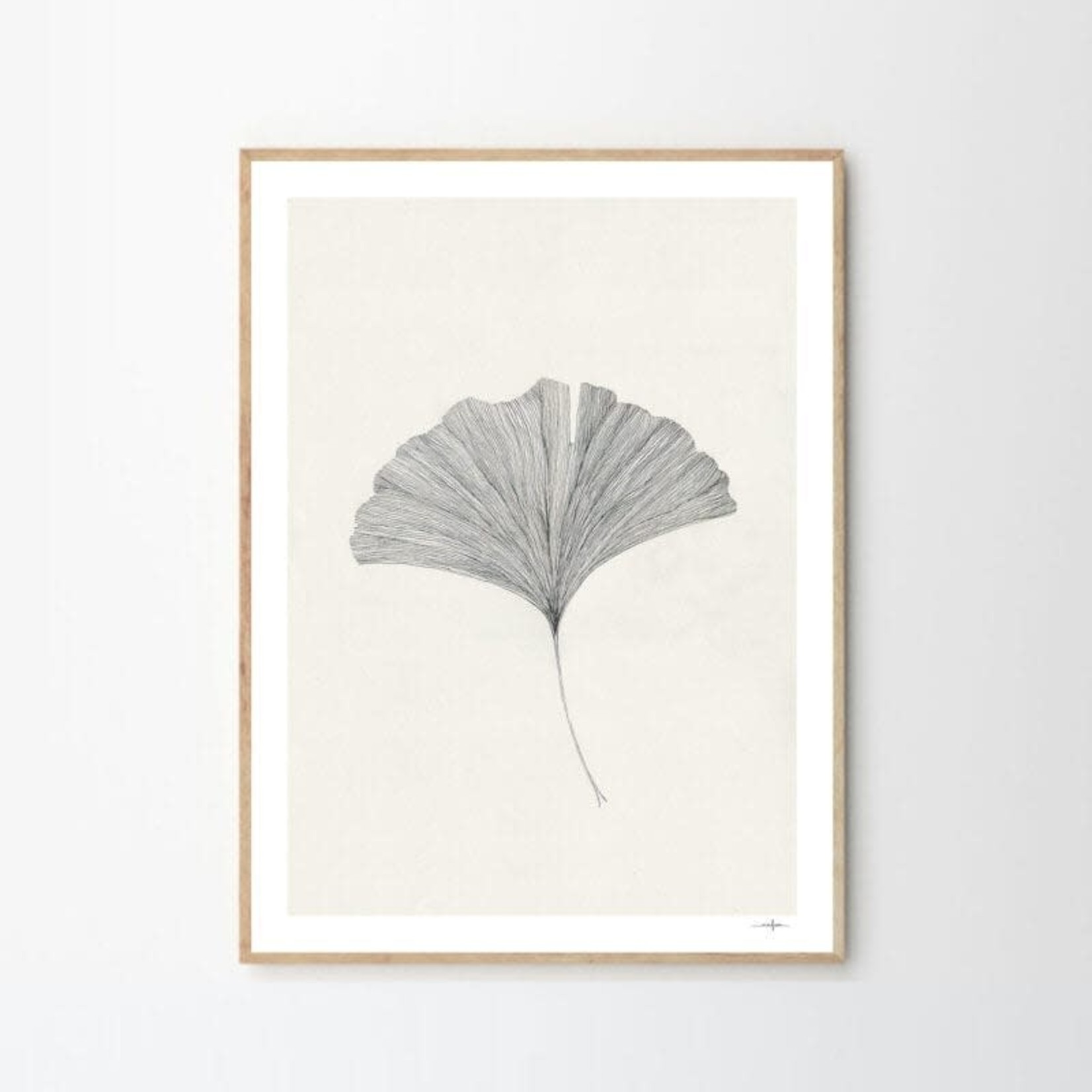 Purpers Exclusive Poster club Ana Frois Ginkgo leaf 30x40