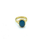 Purpers Choice Ring cat eye stone Sky Blue