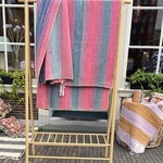 Frazada blanket roze blauw 150x192 cm