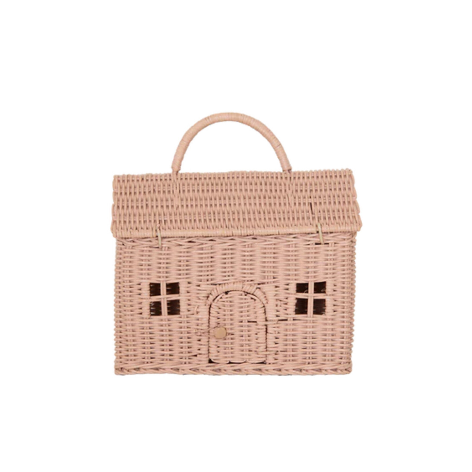 Purpers Choice Rattan Casa Clutch Rose