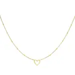 Purpers Choice Ketting open hart goud