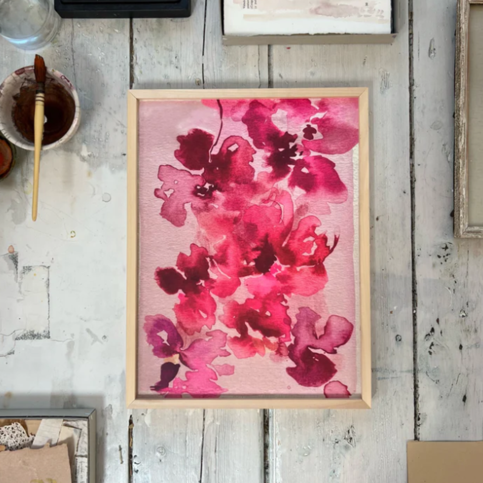 Purpers Exclusive Artwork 'La vie rose' Tiny S (30x40cm) zonder lijst
