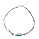 Purpers Choice Ketting met hangertje blauw/paars