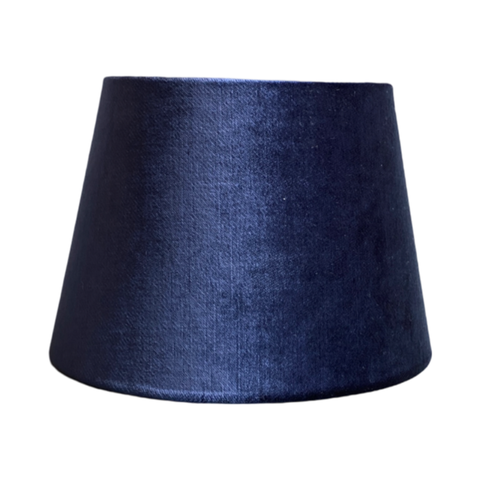 Lampenkapje taps donkerblauw velvet 17x25 cm