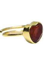 IBU Jewels Ring Love Red Garnet