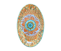 Oval ceramic plate 40 cm.