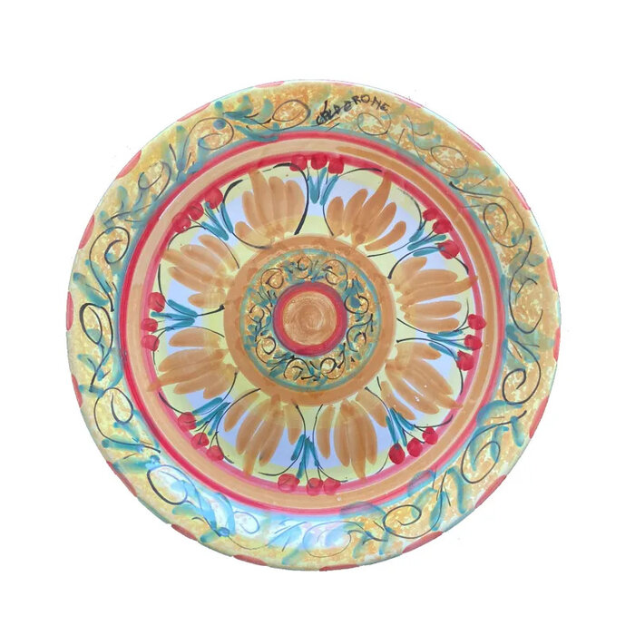 Hand-painted ceramic plate 30 cm