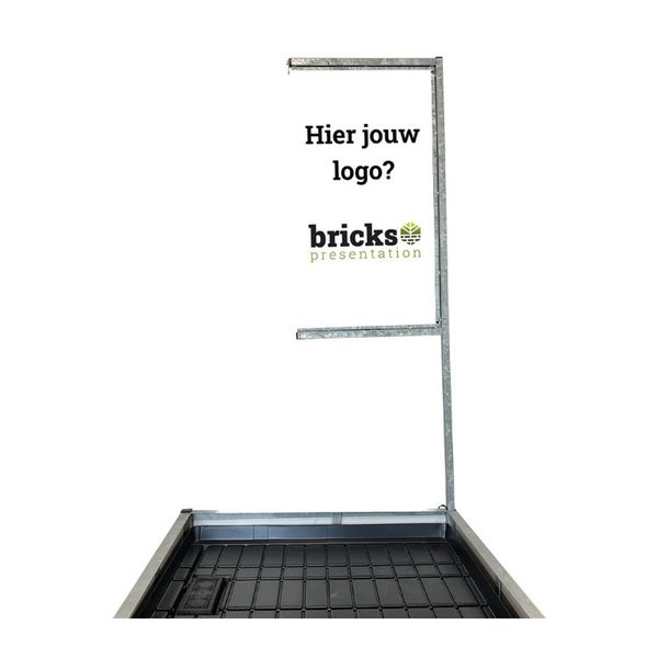 Bricks Accessoire Bloemen/Planten - Bricks Flag - Maatwerk signing