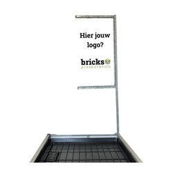 Huren Bricks Accessoire Bloemen/Planten - Bricks Flag - Maatwerk signing