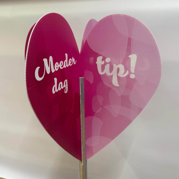 Bricks 3D Moederdag Hart Display roze – Tip van Liefde