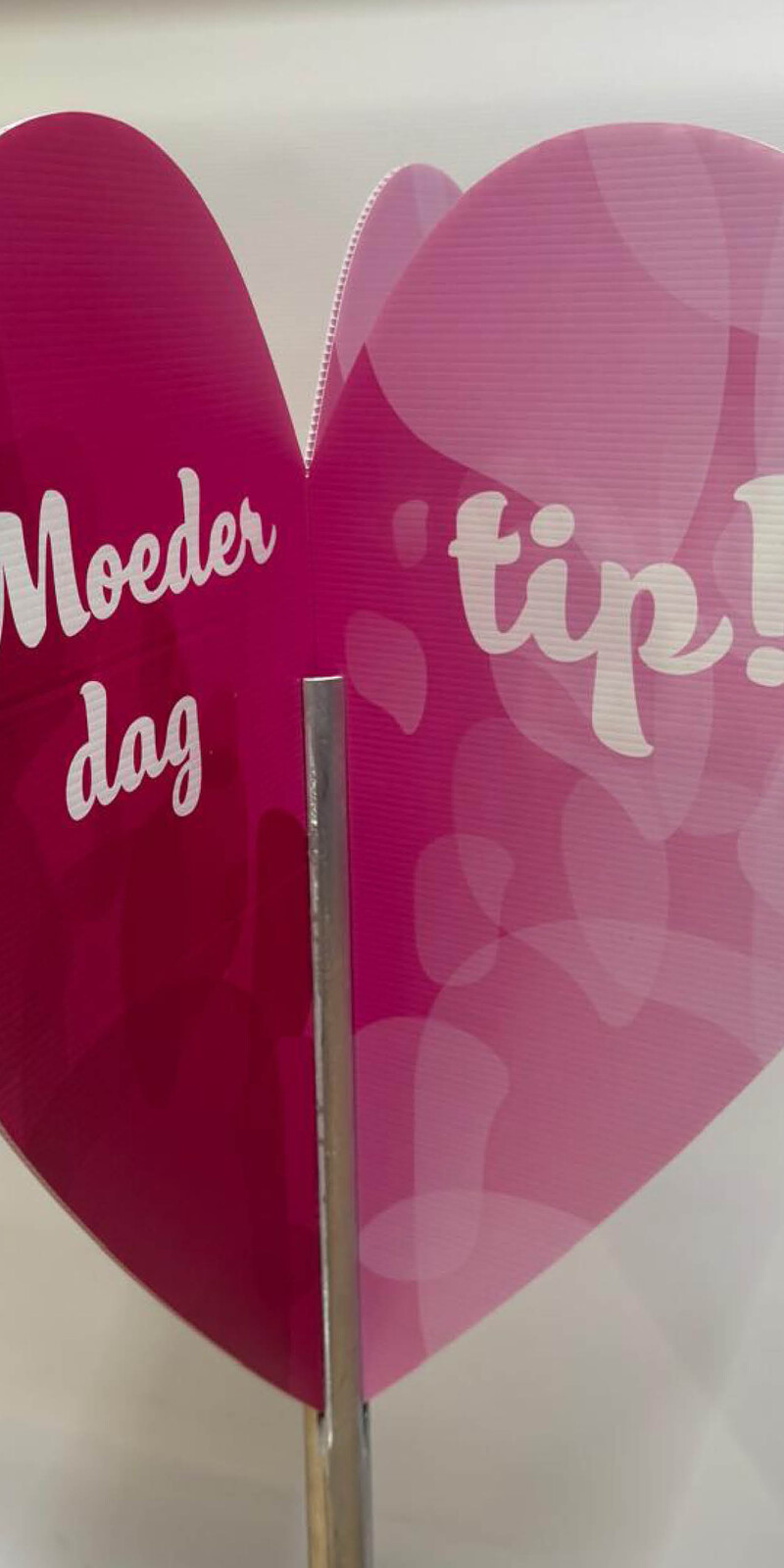 Bricks 3D Moederdag Hart Display roze – Tip van Liefde