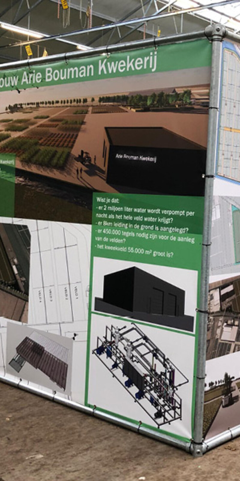 Bricks spandoekframe Maatwerk