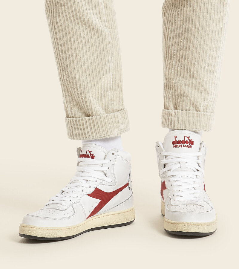 Diadora Mi Basket Used sneakers White / Garnet