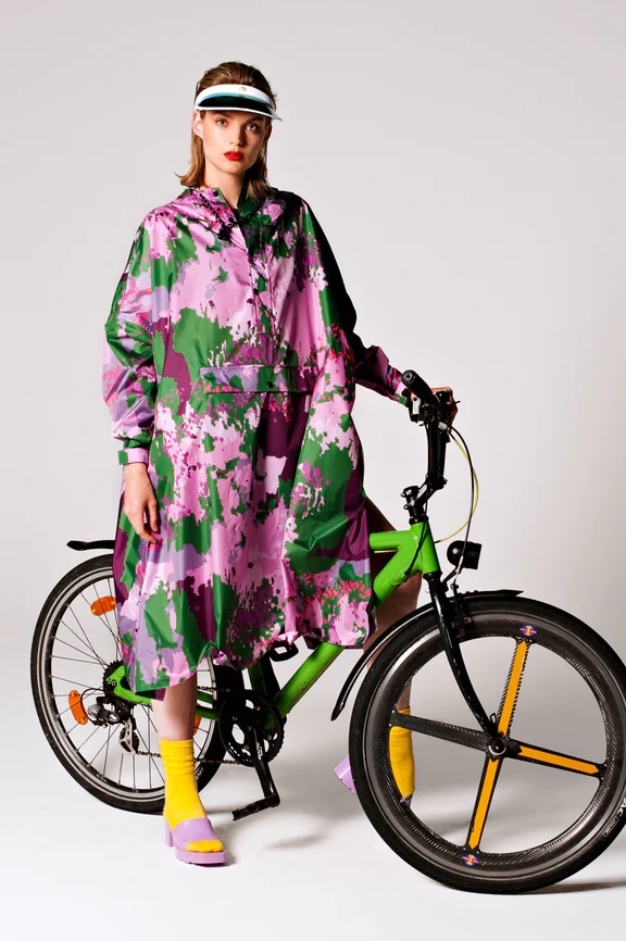 Rainkiss Regenponcho Digi spring camo